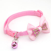 HKM-5752893 Stylish Bow Tie Pet Collar with Bells - Available in Multiple Colors
