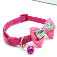 HKM-5752893 Stylish Bow Tie Pet Collar with Bells - Available in Multiple Colors