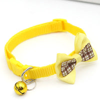 HKM-5752893 Stylish Bow Tie Pet Collar with Bells - Available in Multiple Colors