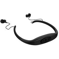 HKM-575315 2-in-1 Bluetooth Wireless Earphones & MP3 Player, IPX8 Waterproof Neckband Headset with Microphone, 8GB Storage