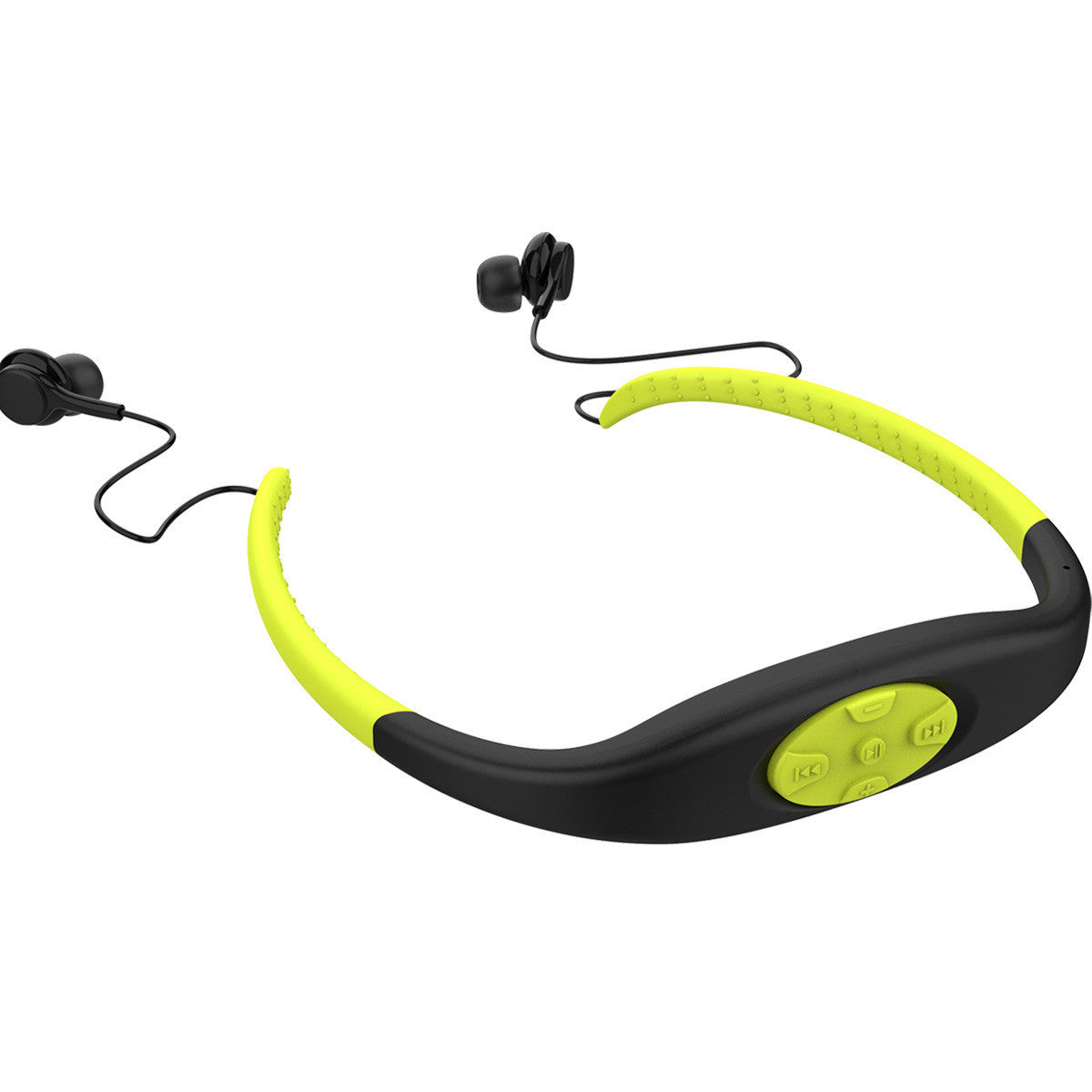 HKM-575315 2-in-1 Bluetooth Wireless Earphones & MP3 Player, IPX8 Waterproof Neckband Headset with Microphone, 8GB Storage