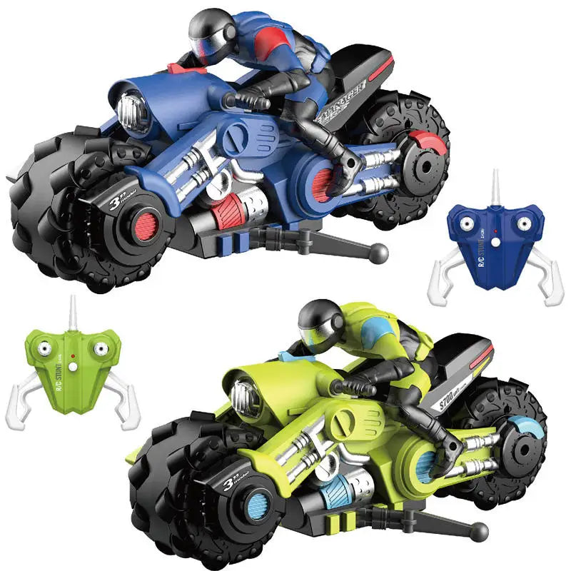 HKM-575379 Remote Control Drift Motorcycle Toy for Kids – 1:10 Scale Electric Motorcycle with 4 Channels, Indoor-Outdoor Use