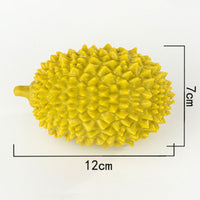 HKM-5754173 Durian-Shaped Chew Toy for Dogs - Squeaky Dental Toy for Small to Medium Pets, Milk-Flavored, Teeth Cleaning and Training