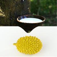 HKM-5754173 Durian-Shaped Chew Toy for Dogs - Squeaky Dental Toy for Small to Medium Pets, Milk-Flavored, Teeth Cleaning and Training