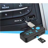HKM-575443 Bluetooth Car Music Receiver with TF Card Reader & Hands-Free Speaker Function