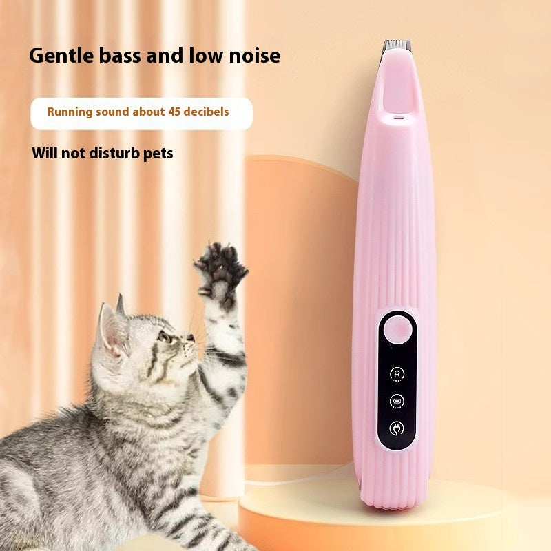 HKM-5754685 Electric Pet Nail Grinder for Gentle Foot Care - Mute, Rechargeable, Compact Design