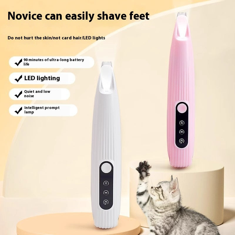 HKM-5754685 Electric Pet Nail Grinder for Gentle Foot Care - Mute, Rechargeable, Compact Design