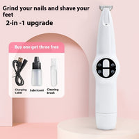 HKM-5754685 Electric Pet Nail Grinder for Gentle Foot Care - Mute, Rechargeable, Compact Design