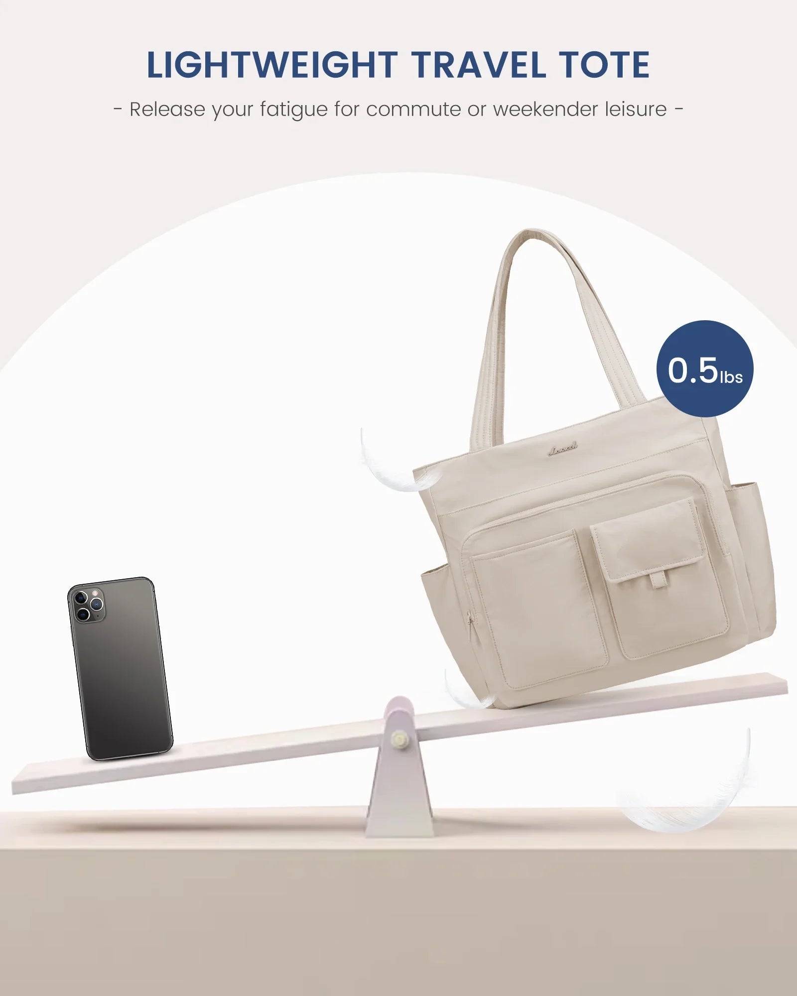 HKM-575507 Stylish 15.6 Inch Laptop Tote Bag for Work with Multiple Pockets for Women