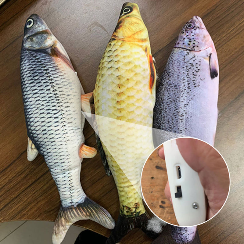 HKM-5757501 Electric Jumping Fish Toy for Cats – Safe, Durable, and Engaging Interactive Pet Plaything