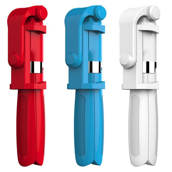 HKM-575827 Bluetooth Selfie Tripod Compatible with iPhone Models - Adjustable Plastic and Aluminum Alloy Design in Multiple Colors