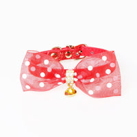 HKM-5758653 Bright Colors PU Pet Collar with Chain Ring - Available in Gold, Blue, Brown, Red, Pink