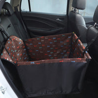 HKM-5758909 Waterproof Rear Single-Seater Dog Car Mat - Camouflage & Coffee Options