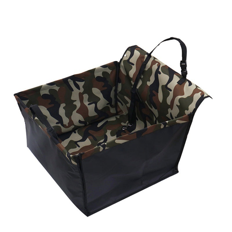 HKM-5758909 Waterproof Rear Single-Seater Dog Car Mat - Camouflage & Coffee Options