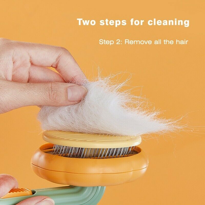 HKM-5759933 Self-Cleaning Slicker Brush for Dogs, Cats, and Rabbits - Gentle Grooming Tool for Loose Undercoat and Mats