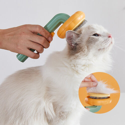 HKM-5759933 Self-Cleaning Slicker Brush for Dogs, Cats, and Rabbits - Gentle Grooming Tool for Loose Undercoat and Mats