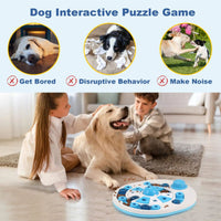 HKM-5760445 Interactive Dog Puzzle Toy with 24 Hidden Food Locations and Spherical Bells for Training and Feeding