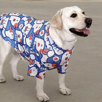 HKM-5761213 Spring Summer Cartoon Pet Clothing for Big Dogs - Available in Multiple Sizes