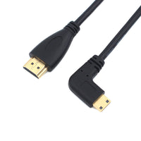 HKM-576339 90-Degree HDMI Male to Male Connector - Gold-Plated for 1080P HD Video and Audio Transmission