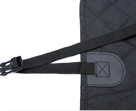 HKM-5764285 Durable Waterproof Dog Car Seat Cover with Mesh Windows and Safety Buckle for Travel