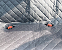 HKM-5764285 Durable Waterproof Dog Car Seat Cover with Mesh Windows and Safety Buckle for Travel