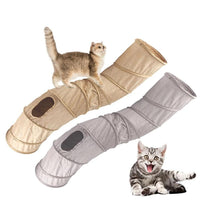 HKM-576467 Collapsible S-Shape Cat Tunnel Play Tube for Indoor Cats, Rabbits, and Small Pets