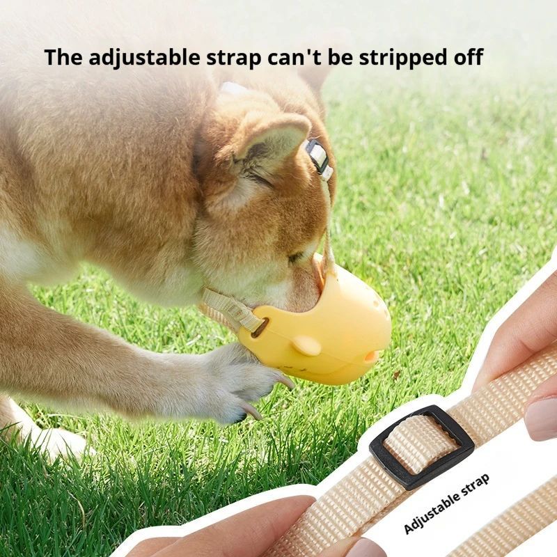 HKM-5765693 Adjustable Breathable Dog Muzzle for Small and Medium Pets - Anti-Biting Basket Design