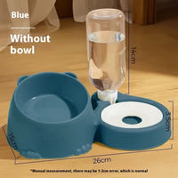 HKM-5766205 Double Bowl Automatic Pet Drinking Basin in Grass Green, Milky Yellow, Pink, Fog, and Haze Blue - Durable Plastic Design