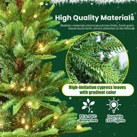 HKM-576723 6ft Warm Light Artificial Pine Christmas Tree for Indoor Home Decoration