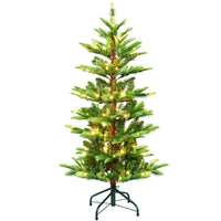 HKM-576723 6ft Warm Light Artificial Pine Christmas Tree for Indoor Home Decoration