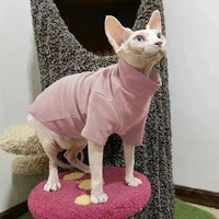 HKM-5767485 Thermal Cat Clothes for Hairless Breeds - Casual Style in Multiple Colors