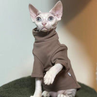 HKM-5767485 Thermal Cat Clothes for Hairless Breeds - Casual Style in Multiple Colors