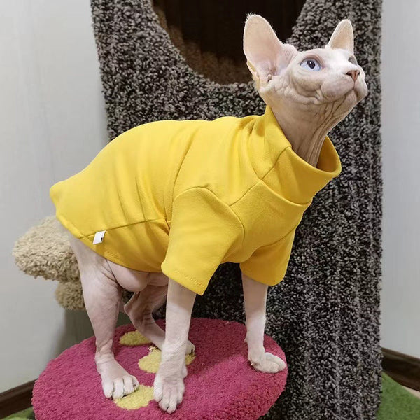HKM-5767485 Thermal Cat Clothes for Hairless Breeds - Casual Style in Multiple Colors