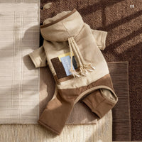 HKM-5767997 Shiba Inu Cotton-Padded Winter Jacket for Dogs - Four-Legged Suede Design