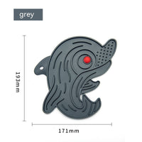 HKM-5768381 Anti-Choke Silicone Slow Feeding Pet Food Plate - Multiple Colors Available
