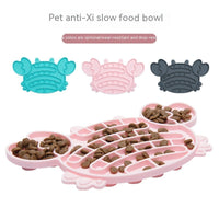 HKM-5768381 Anti-Choke Silicone Slow Feeding Pet Food Plate - Multiple Colors Available