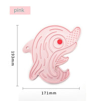 HKM-5768381 Anti-Choke Silicone Slow Feeding Pet Food Plate - Multiple Colors Available