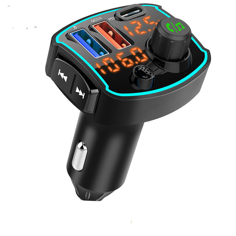 HKM-576851 Dual Screen Bluetooth FM Car MP3 Player with Fast Charging and U-Disk Compatibility