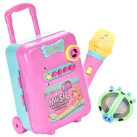 HKM-576851 Multifunctional Musical Speaker Microphone Suitcase Toy Set for Kids 3+
