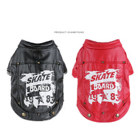 HKM-5768765 Warm Pet Winter Windbreaker for Dogs - Casual Style in Red or Black Plush