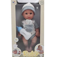 HKM-576915 Lifelike Reborn Baby Doll for Kids - Realistic Soft Silicone Toy, Ages 2-7