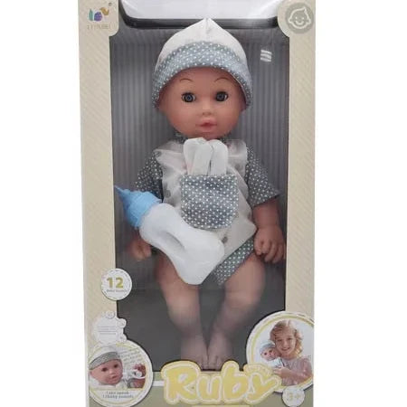 HKM-576915 Lifelike Reborn Baby Doll for Kids - Realistic Soft Silicone Toy, Ages 2-7
