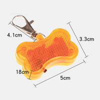 HKM-5769661 Luminous Anti-Lost Pendant for Cats and Dogs - LED Bone Shaped Collar Accessory