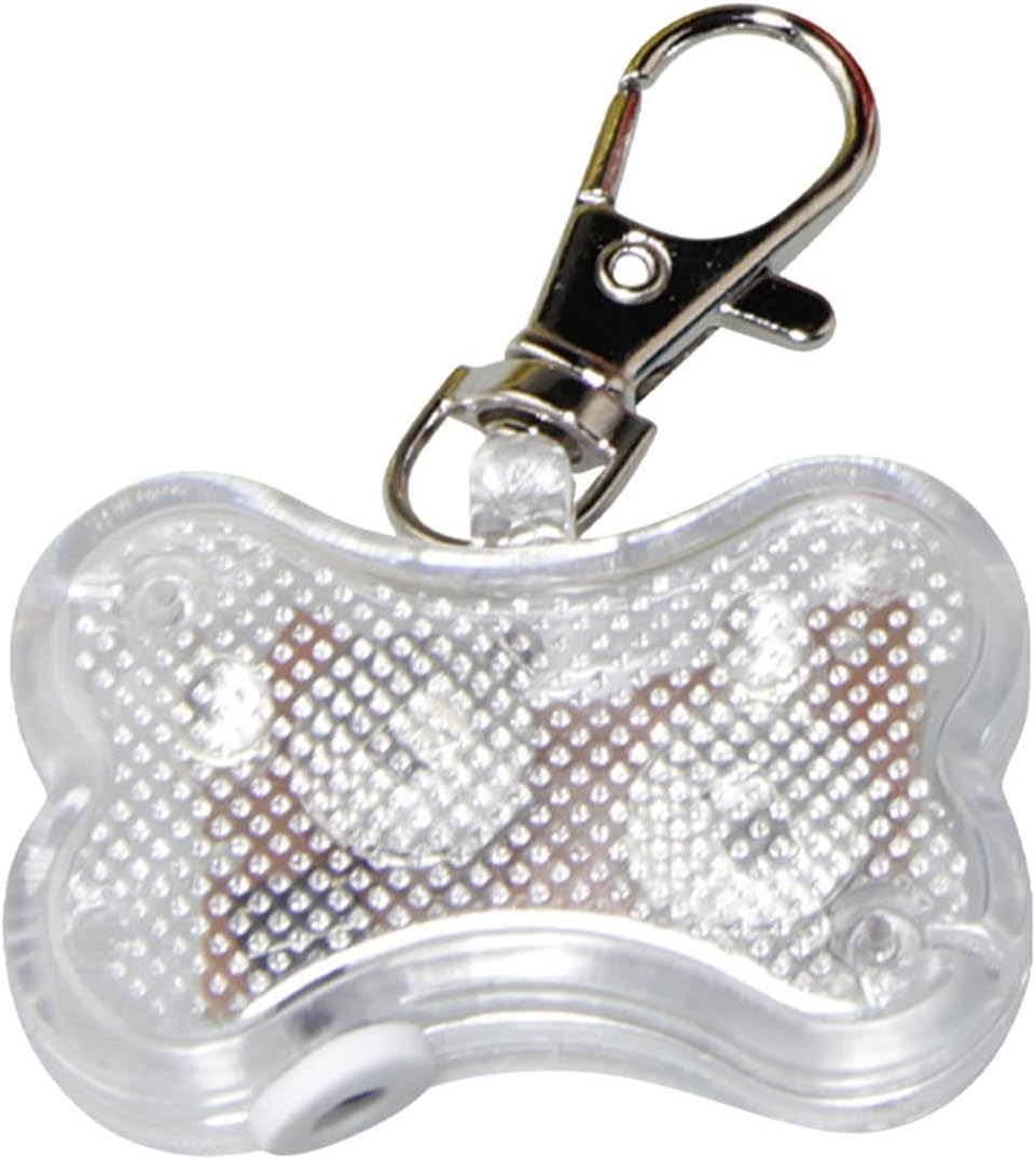 HKM-5769661 Luminous Anti-Lost Pendant for Cats and Dogs - LED Bone Shaped Collar Accessory