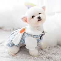 HKM-5769789 Cozy Woolen Dress for Dogs and Cats - Soft Brushed Fabric Autumn/Winter Style