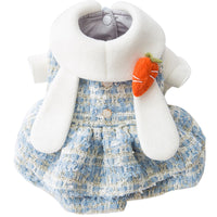 HKM-5769789 Cozy Woolen Dress for Dogs and Cats - Soft Brushed Fabric Autumn/Winter Style