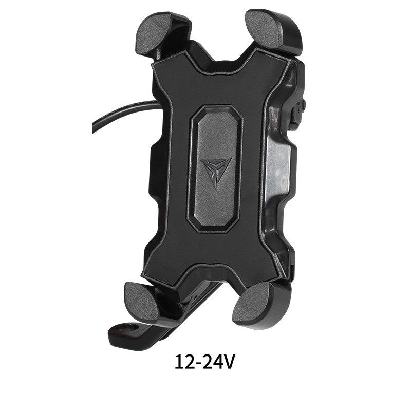 HKM-576979 Adjustable Bicycle and Motorcycle Mobile Phone Holder with Aluminum Lens Bracket, Suitable for 4 to 6.5 Inch Phones