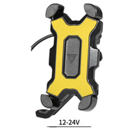 HKM-576979 Adjustable Bicycle and Motorcycle Mobile Phone Holder with Aluminum Lens Bracket, Suitable for 4 to 6.5 Inch Phones