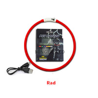 HKM-5770173 LED Silicone Pet Collar with USB Charging - Long Light and Flash Modes for Dogs and Cats