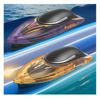 HKM-577107 High-Speed Remote Control Boat with Flashing Lights - Waterproof Electric Toy for Pools, 10km/h Speed